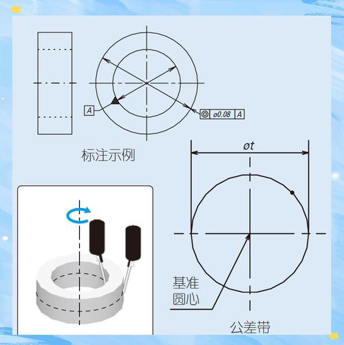 机械零件轴径圆度超差对比图