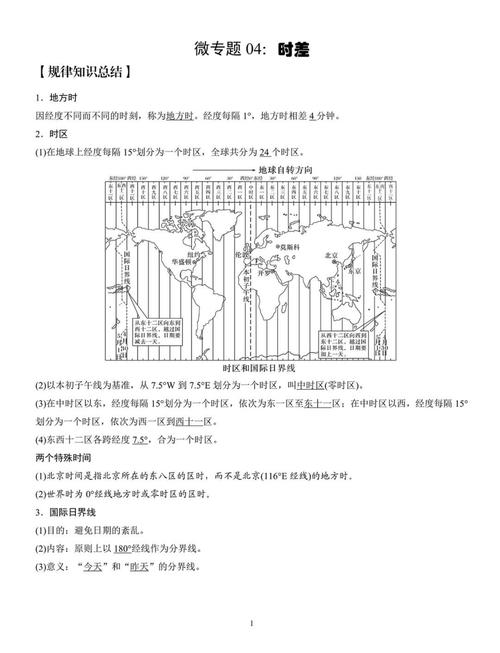 跨时区旅行的时差调整时间计算示意图