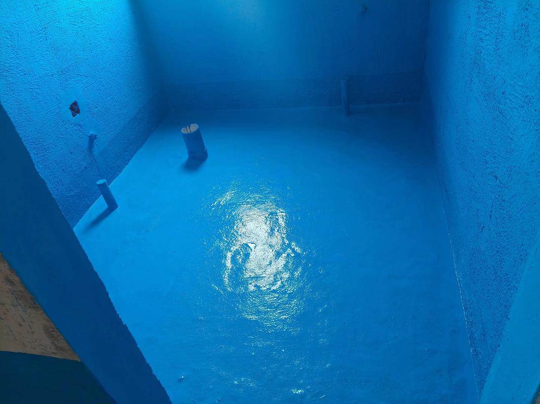 四居室卫生间墙面满刷防水施工现场图