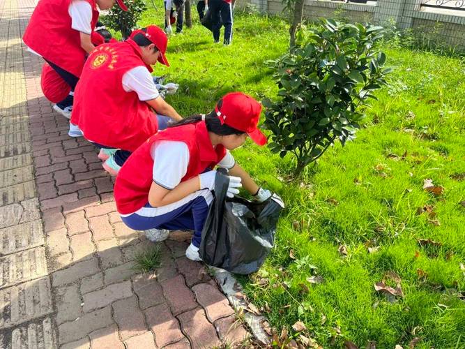 中学生社区环保志愿服务 活动照片