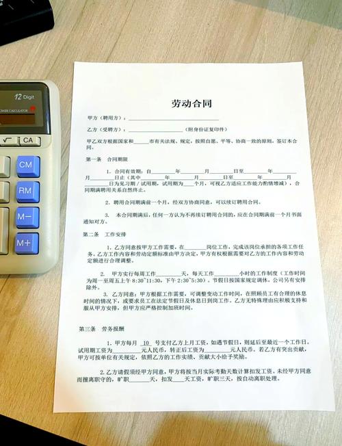 毕业生求职空白劳动合同签字场景