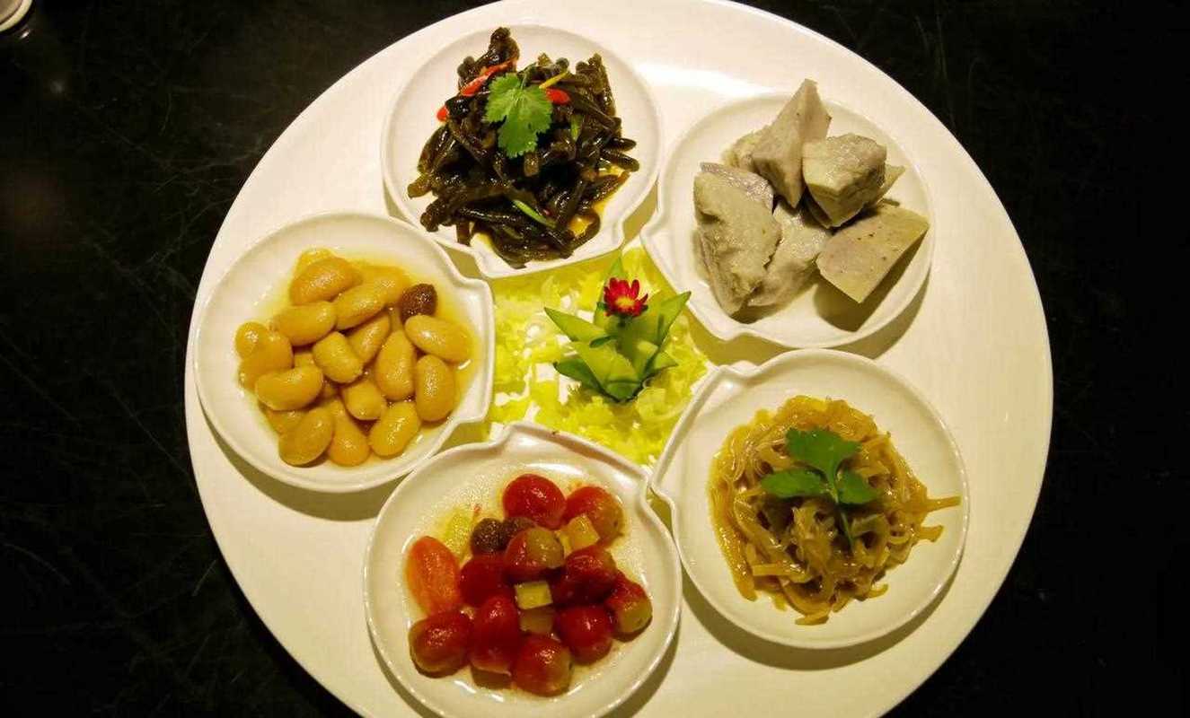 嵩山少林寺本地素火腿拼盘菜品