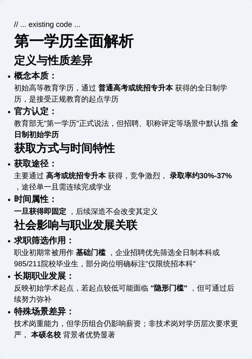 第一学历与最高学历竞争力对比图表