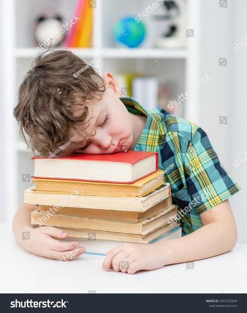 小男孩趴在沙发上专注看绘本画面