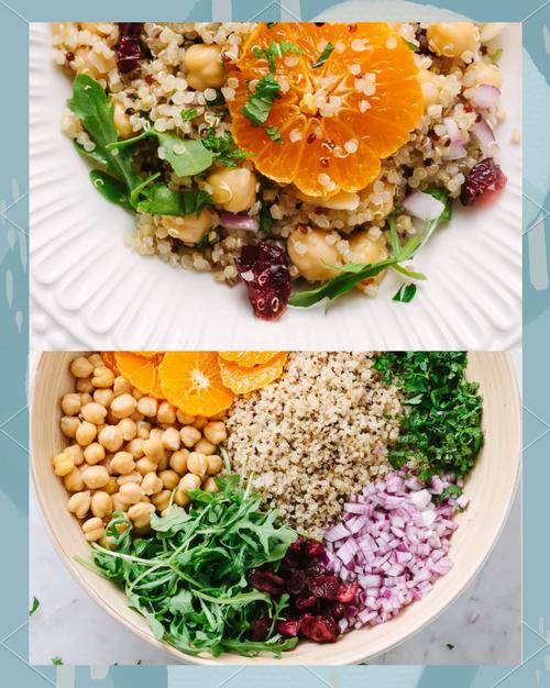 素食氨基酸互补搭配红豆饭藜麦沙拉