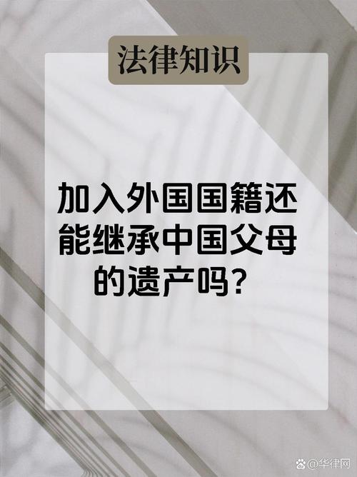 外国籍子女能继承国内律所份额吗？