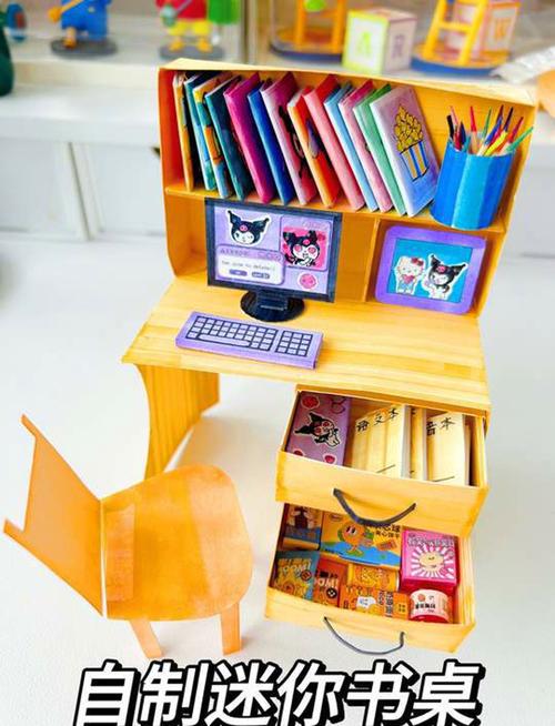 手工制作桌上凌乱工具和失败半成品