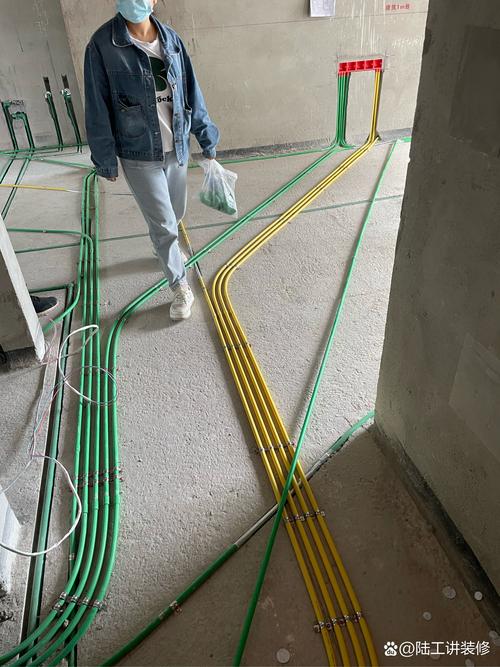 工装水电点对点布线现场