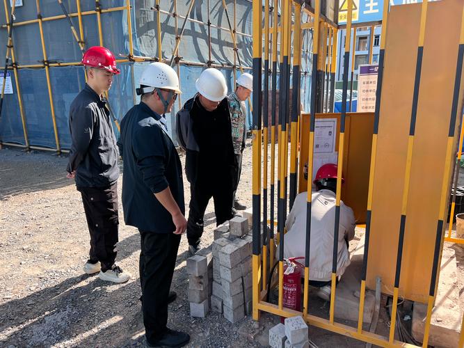 建筑项目风化防护施工现场合规检查实拍