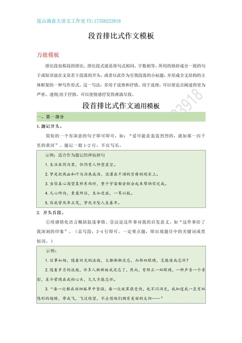 高排名文章标题与段落结构化示例图