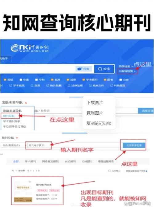 中国知网期刊查询页面截图