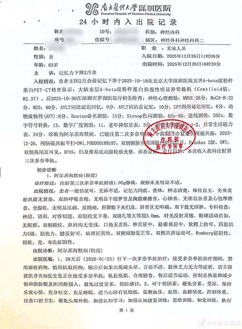 遗嘱纠纷中阿尔茨海默病病历质证庭审记录