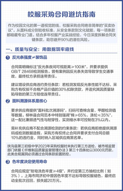 不同采购规模，签合同的避坑策略