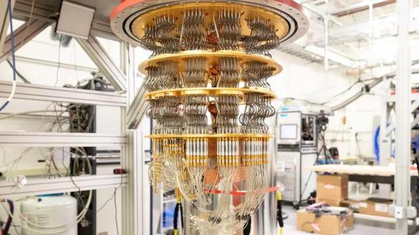 量子计算原型机低温制冷设备实拍