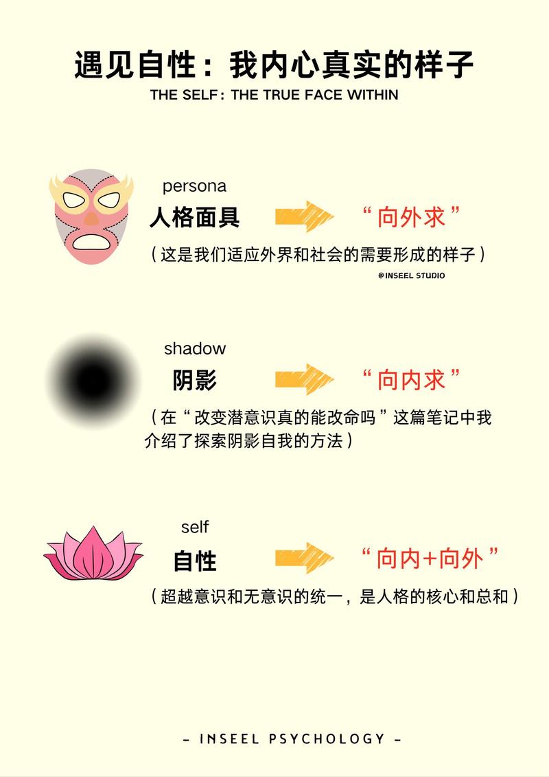 心理学人格面具概念图解