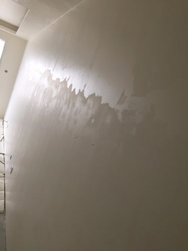 家装涂料助剂错误添加导致墙面发花实景