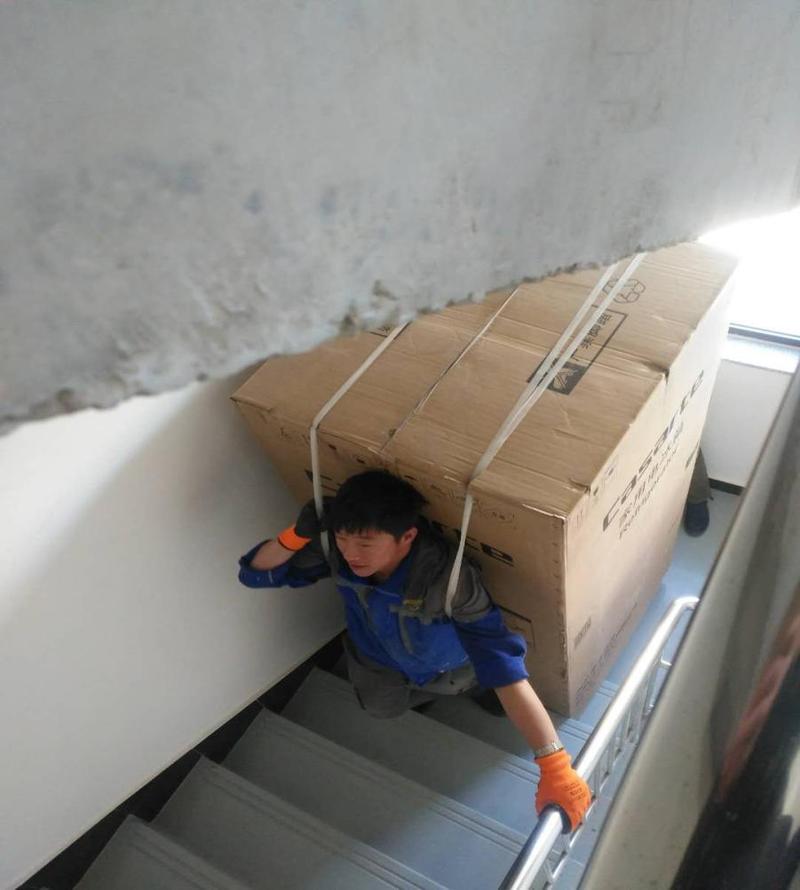 入户到冰箱重物搬运动线示意图