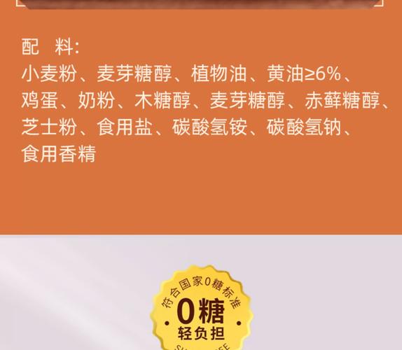 控糖市售无糖食品配料表示例图