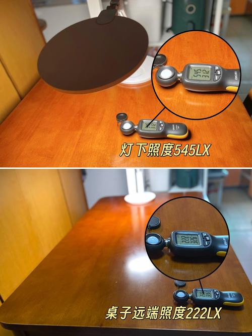 台灯照度均匀度测试对比图谱