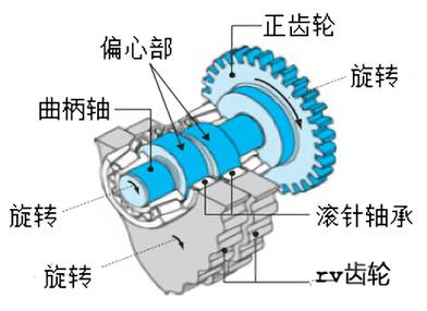RV减速器摆线轮偏心轴承拆解图