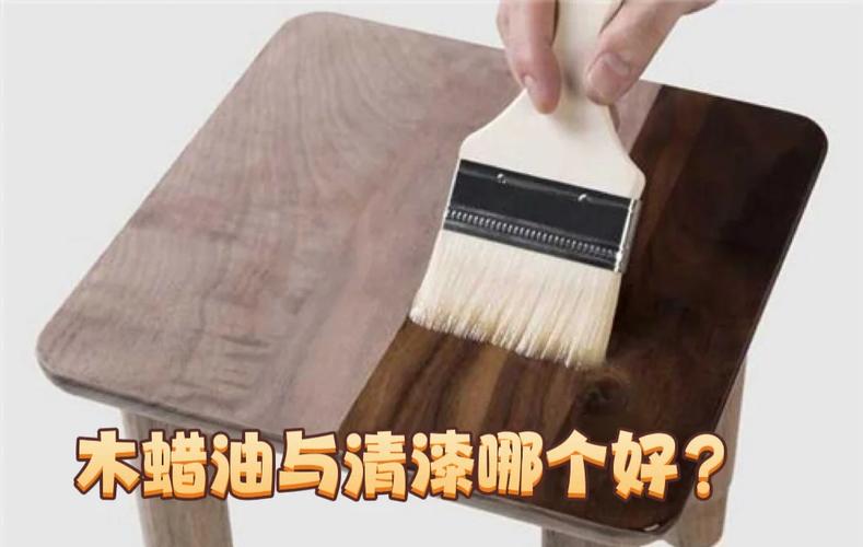 木蜡油渗透效果对比清漆漆膜微观示意图
