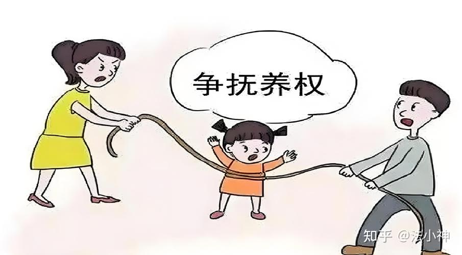 子女抚养权判决因素 天平图 法律示意图