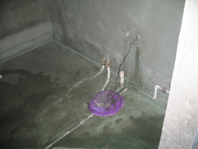 卫生间防水闭水试验示意图
