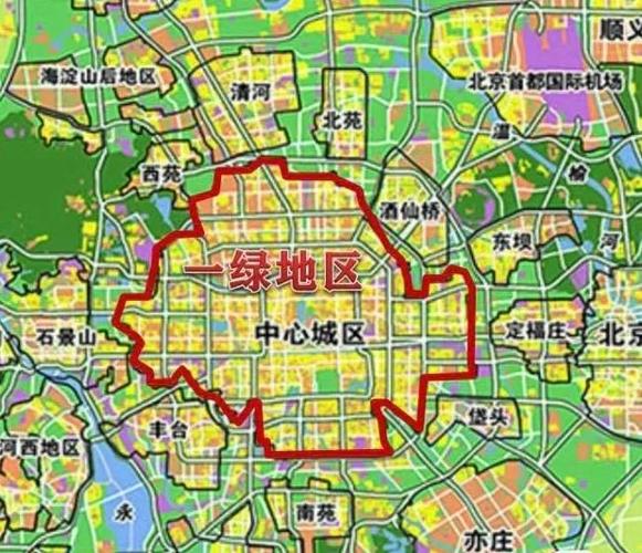 北京市拆迁补偿区域差异地图