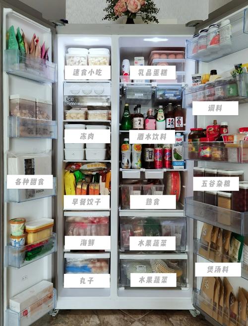 冰箱上贴着一张家务分工和注意事项列表的照片