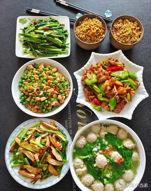 菜市场拼购的家常简易午餐组合