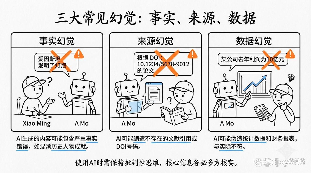 大模型有幻觉无幻觉输出对比图