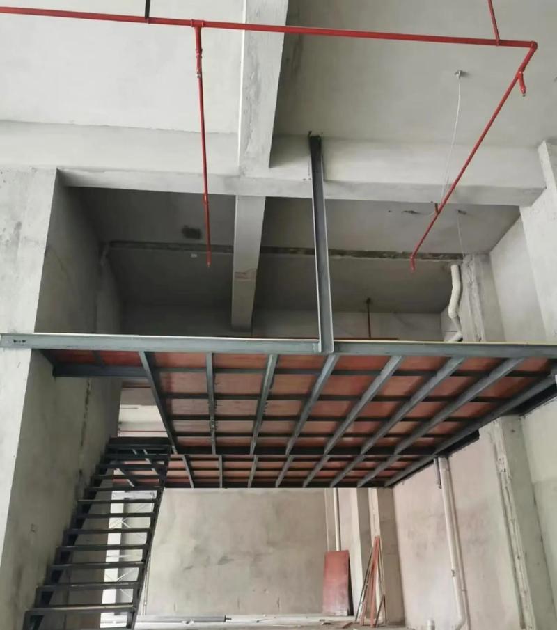LOFT夹层钢结构节点安装示意图