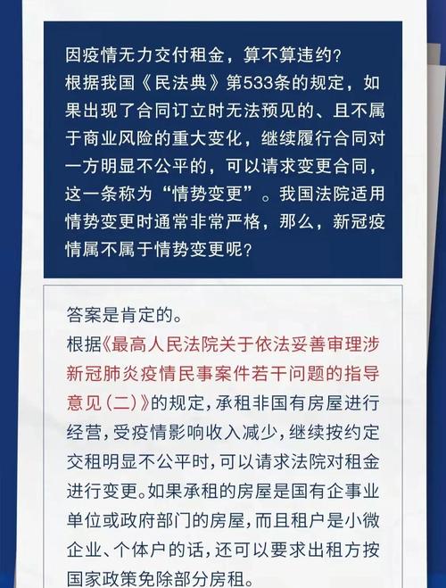 新冠疫情商铺租赁情势变更判例整理图