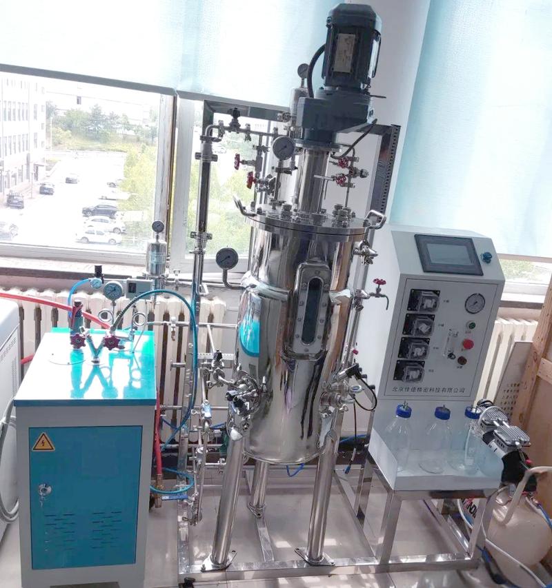 微生物发酵罐实验室内景科技感