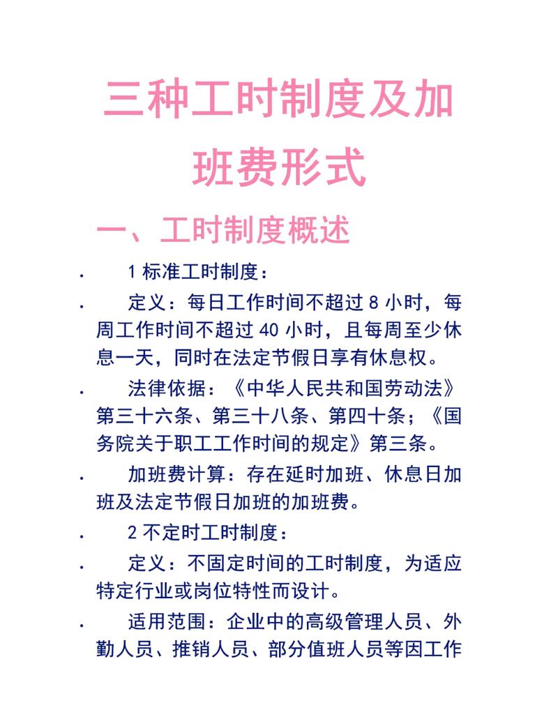 劳动法加班费计算标准流程图