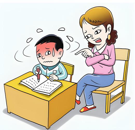 七岁儿童在家写作业不敢跟家长提要求场景图