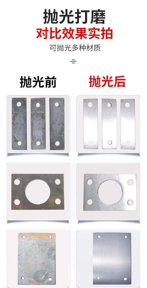 不同行业打磨机打磨成品对比实拍