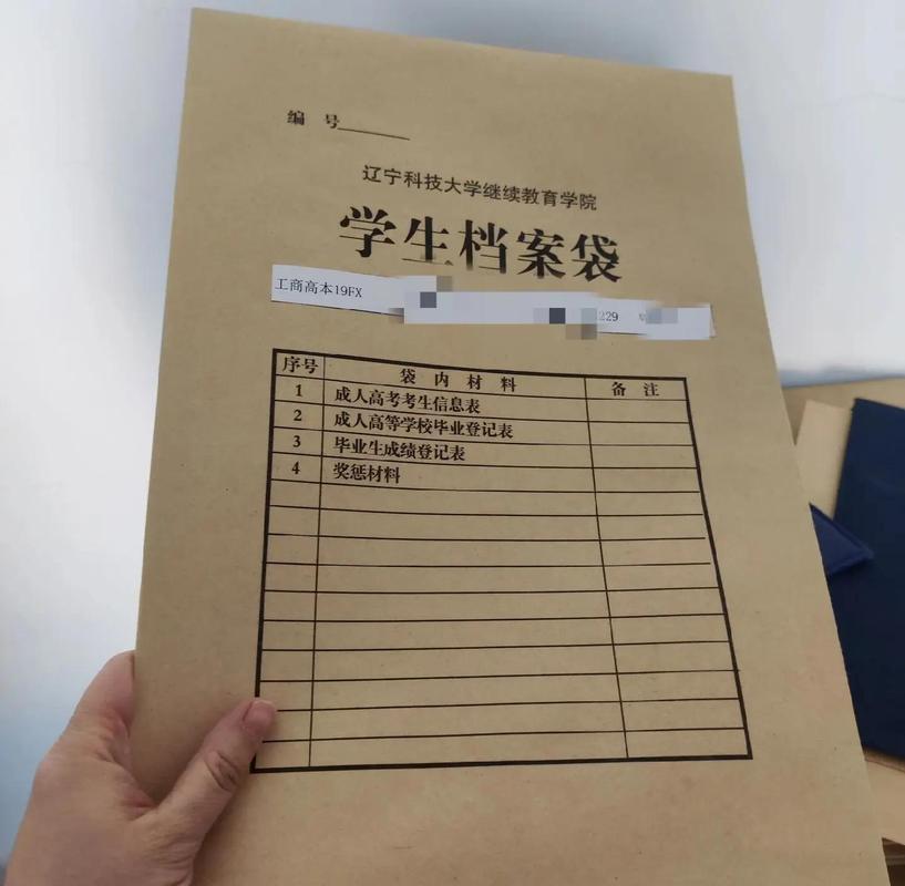中小学装满荣誉证书的学生档案袋