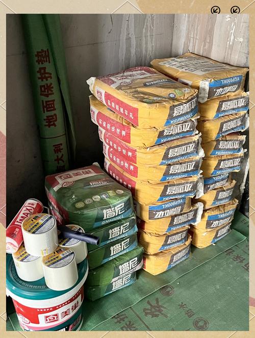 家装环保玻璃胶腻子粉辅材实拍图