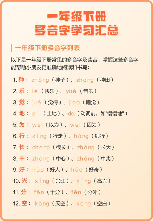 现在的多音字学习，有个新问题