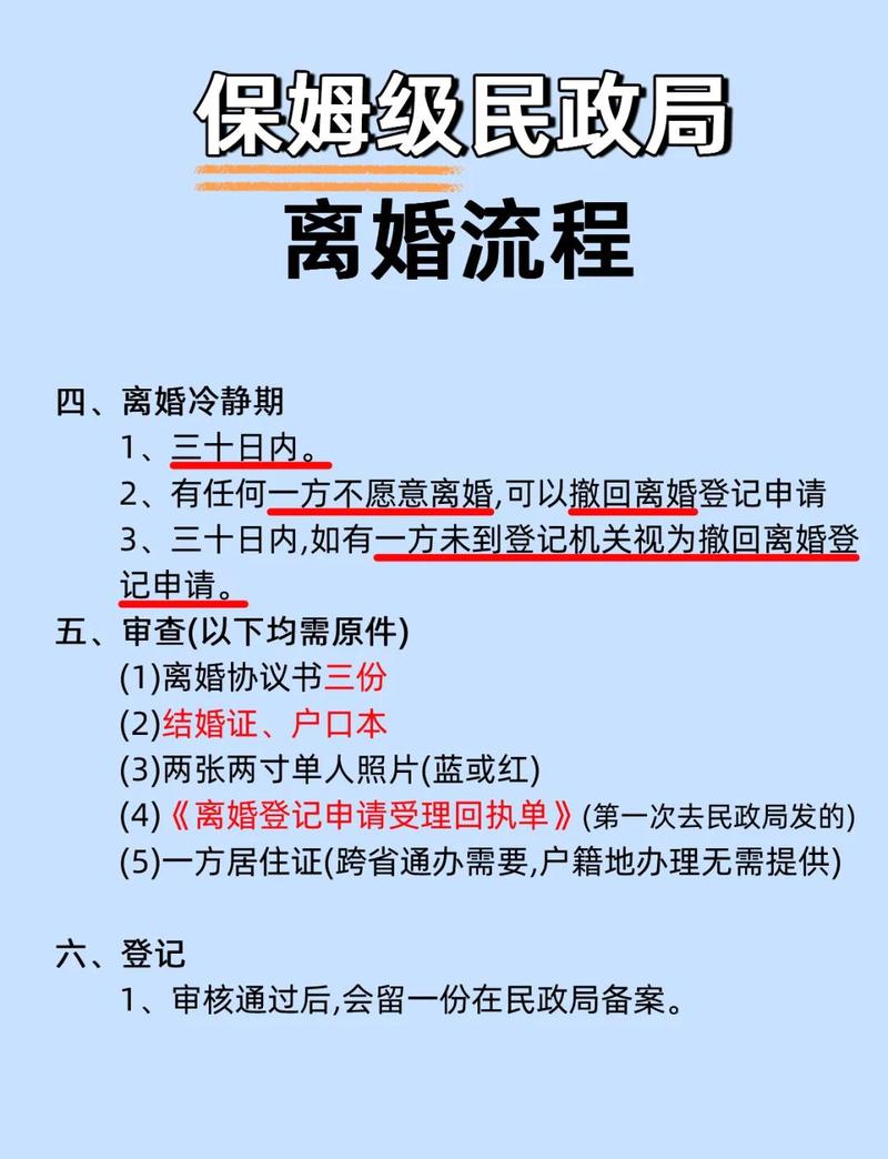 民政局离婚冷静期登记流程公示图