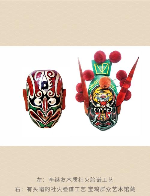 宝鸡凤翔清代社火脸谱旧木箱子