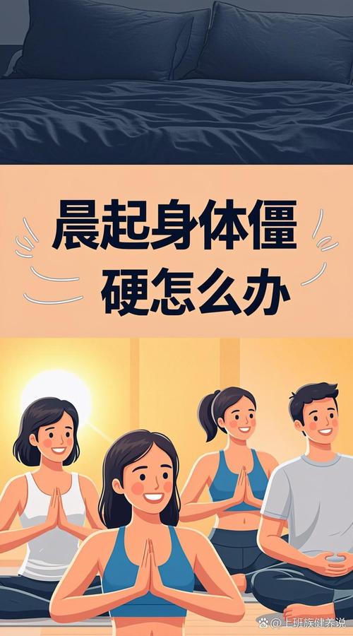 晨起身体僵硬人群状态实拍