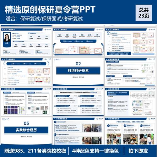 推免夏令营面试准备材料
