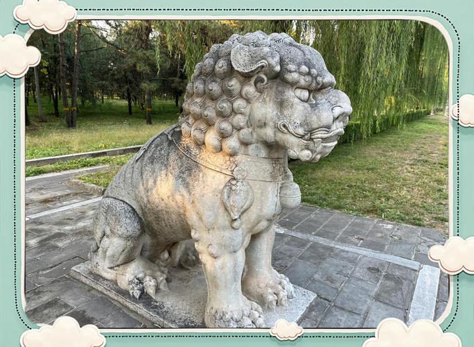 北京明十三陵长陵神道石兽