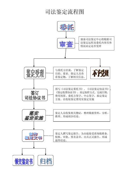 法院认可的司法亲子鉴定程序流程表