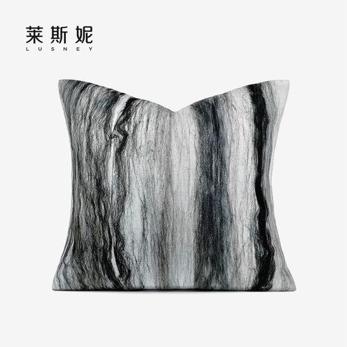 棉麻丝绒皮革抱枕材质对比实拍
