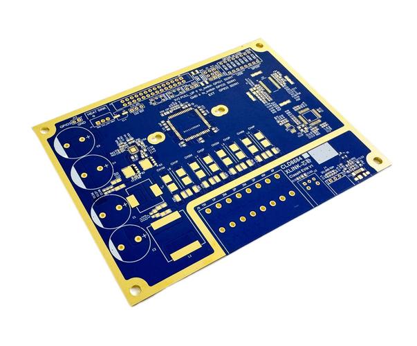 工业开关电源内部PCB板布局特写高频变压器滤波电容