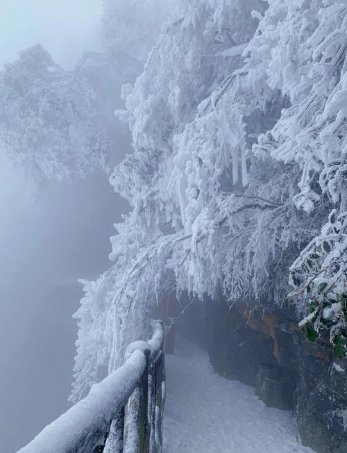 张家界冬季雪景