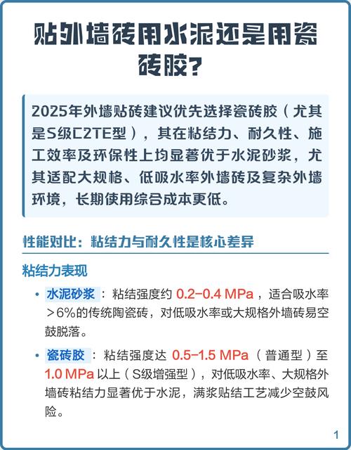什么时候用水泥砂浆，什么时候必须换瓷砖胶